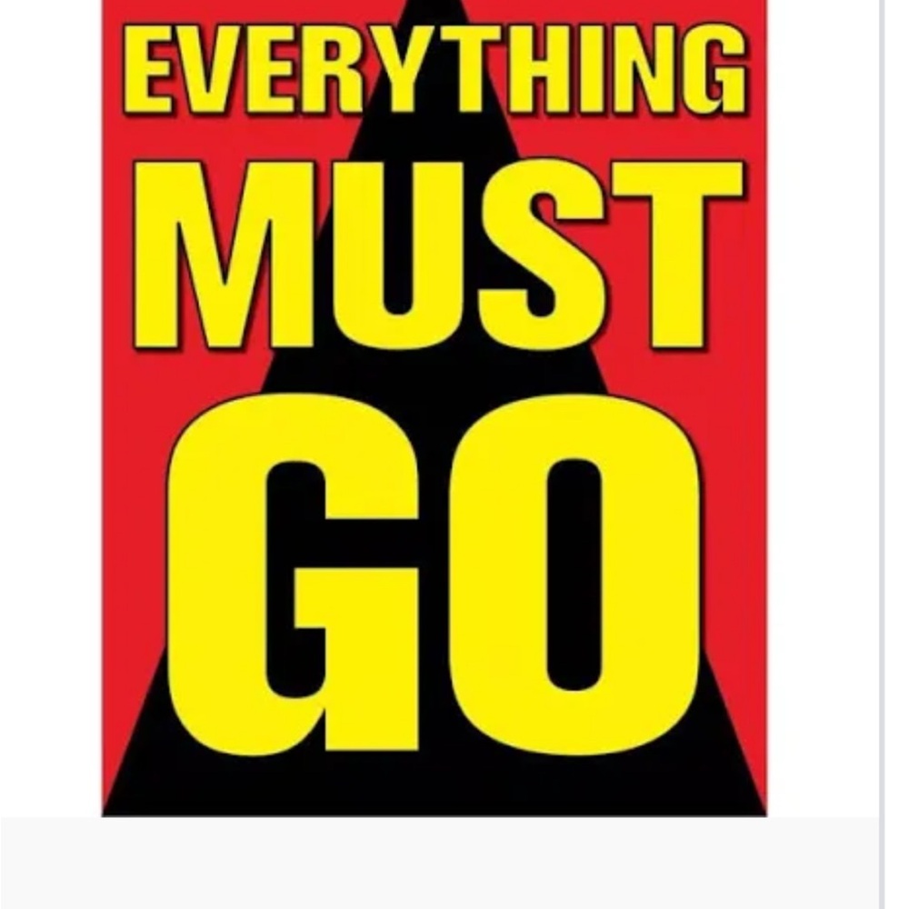 Everything Must Go in my closet!